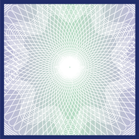 Blue Green Hologram